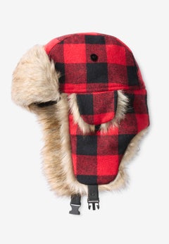 Buffalo Plaid Trapper Hat