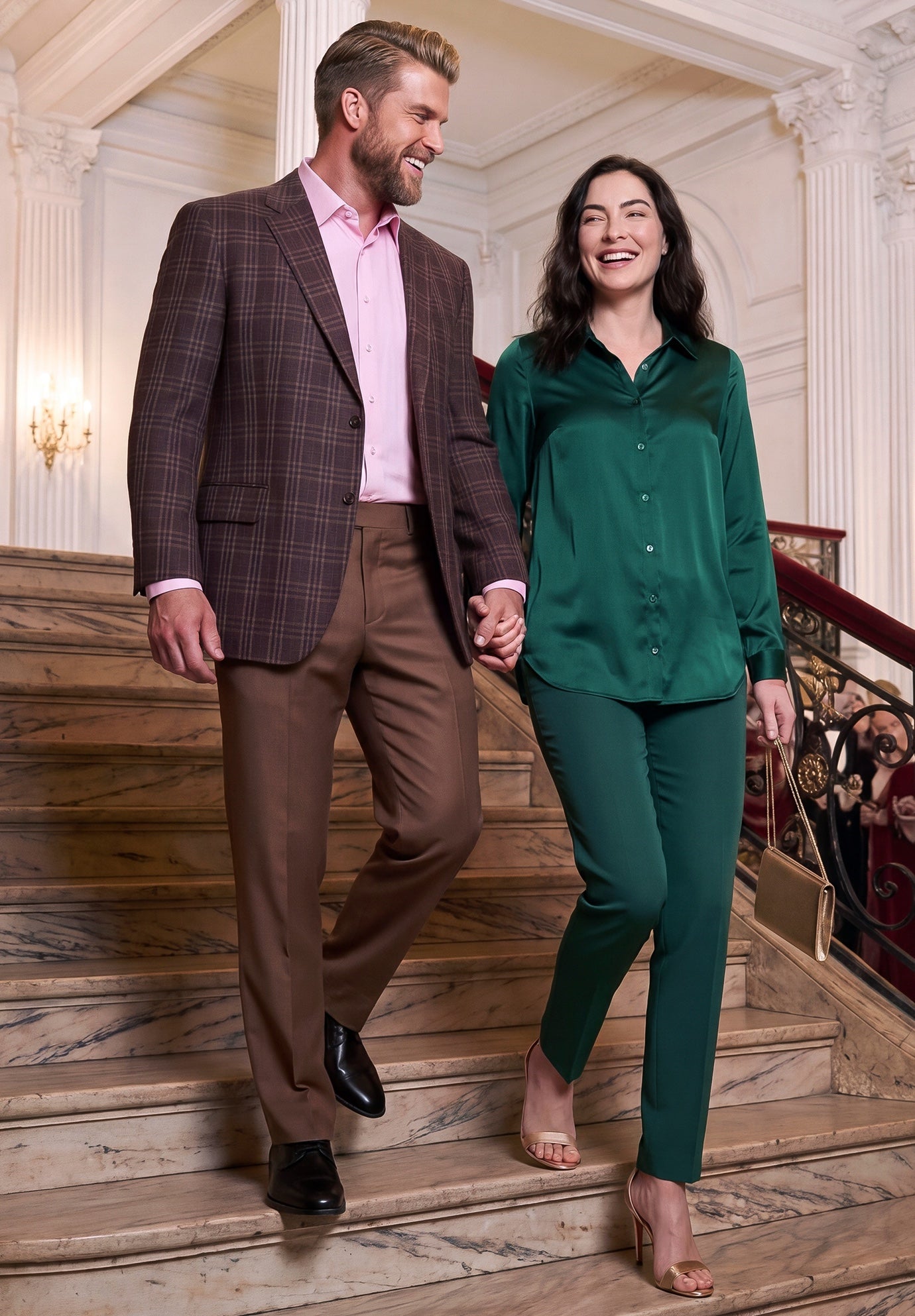 Burgundy Check Sport Coat image number 0
