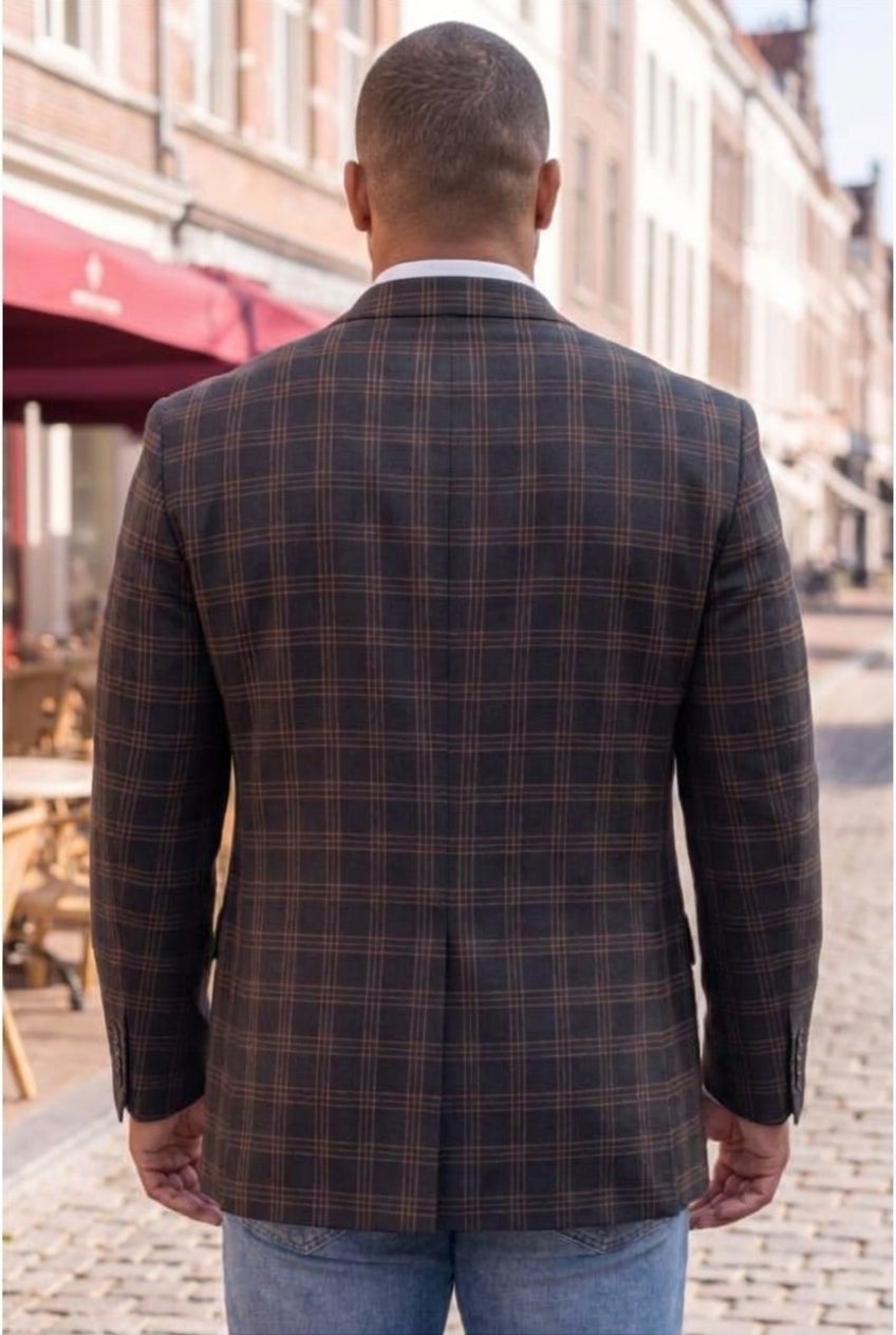 Black Plaid Sport Coat image number 2