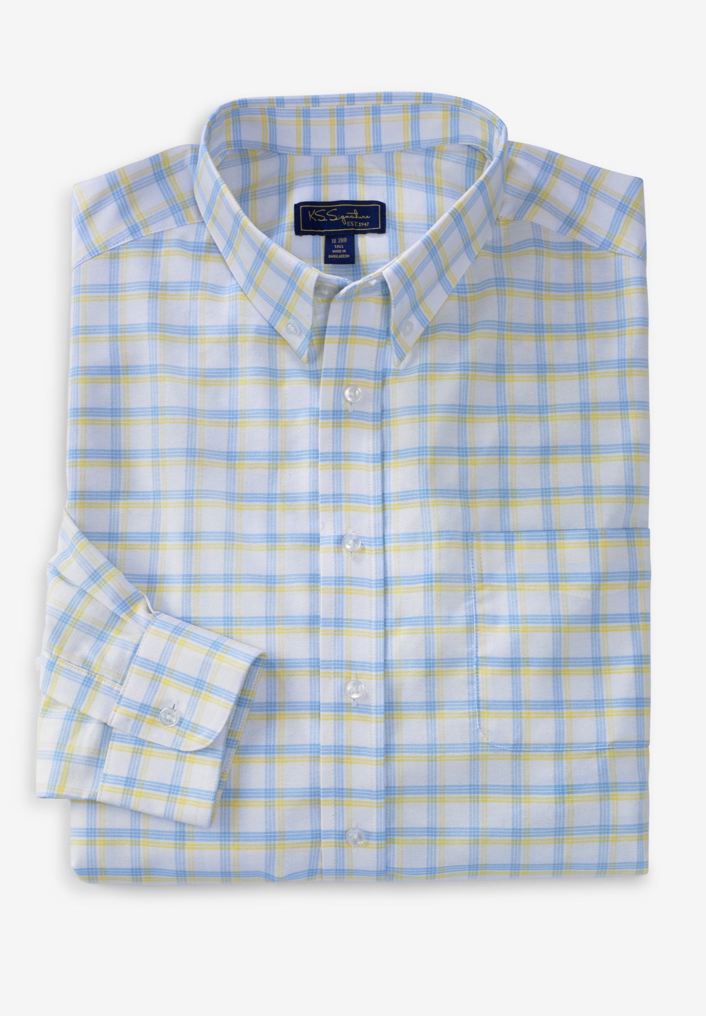 Long-Sleeve Wrinkle-Free Everyday Oxford image number 0