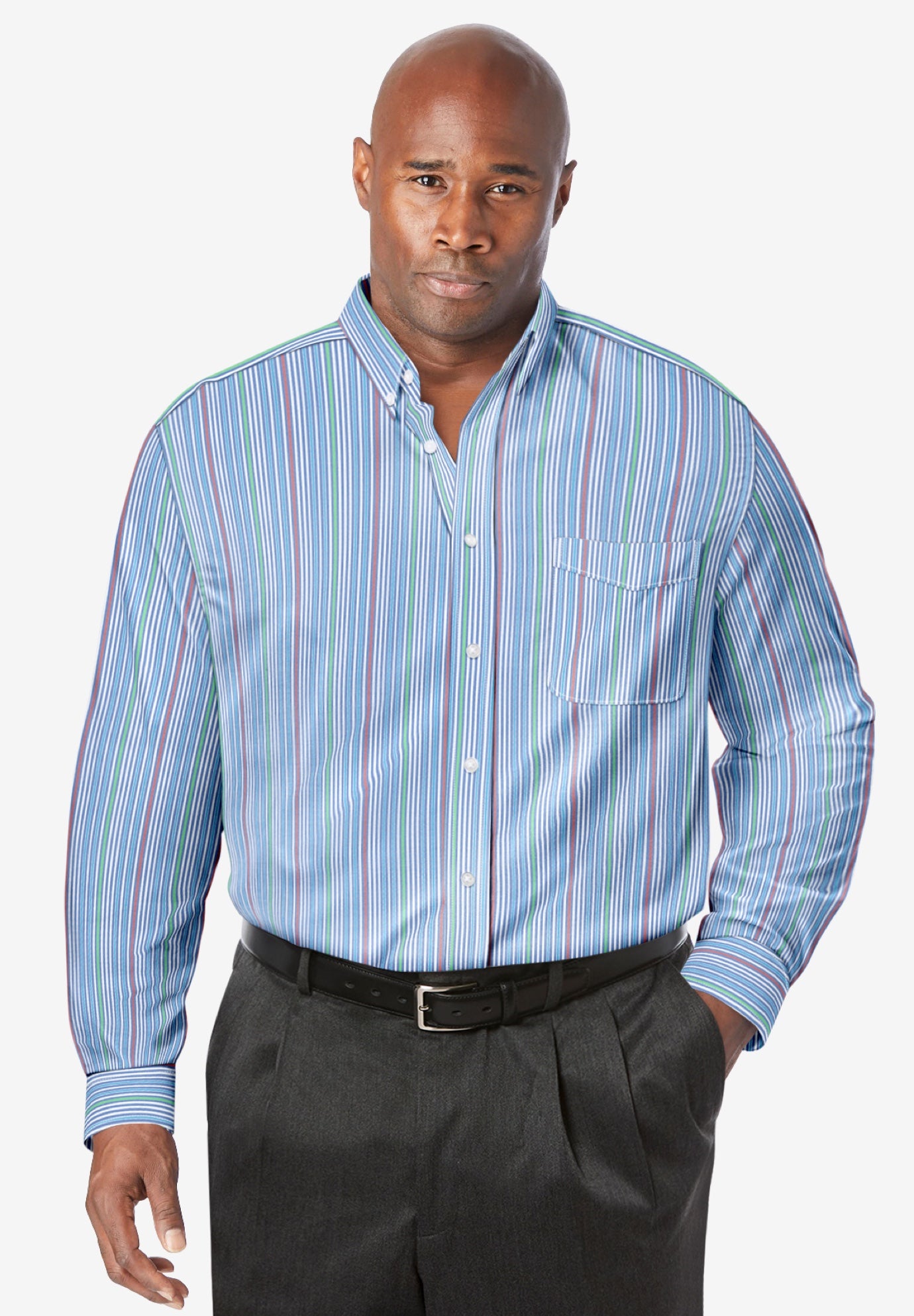 Long-Sleeve Wrinkle-Free Everyday Oxford image number 0