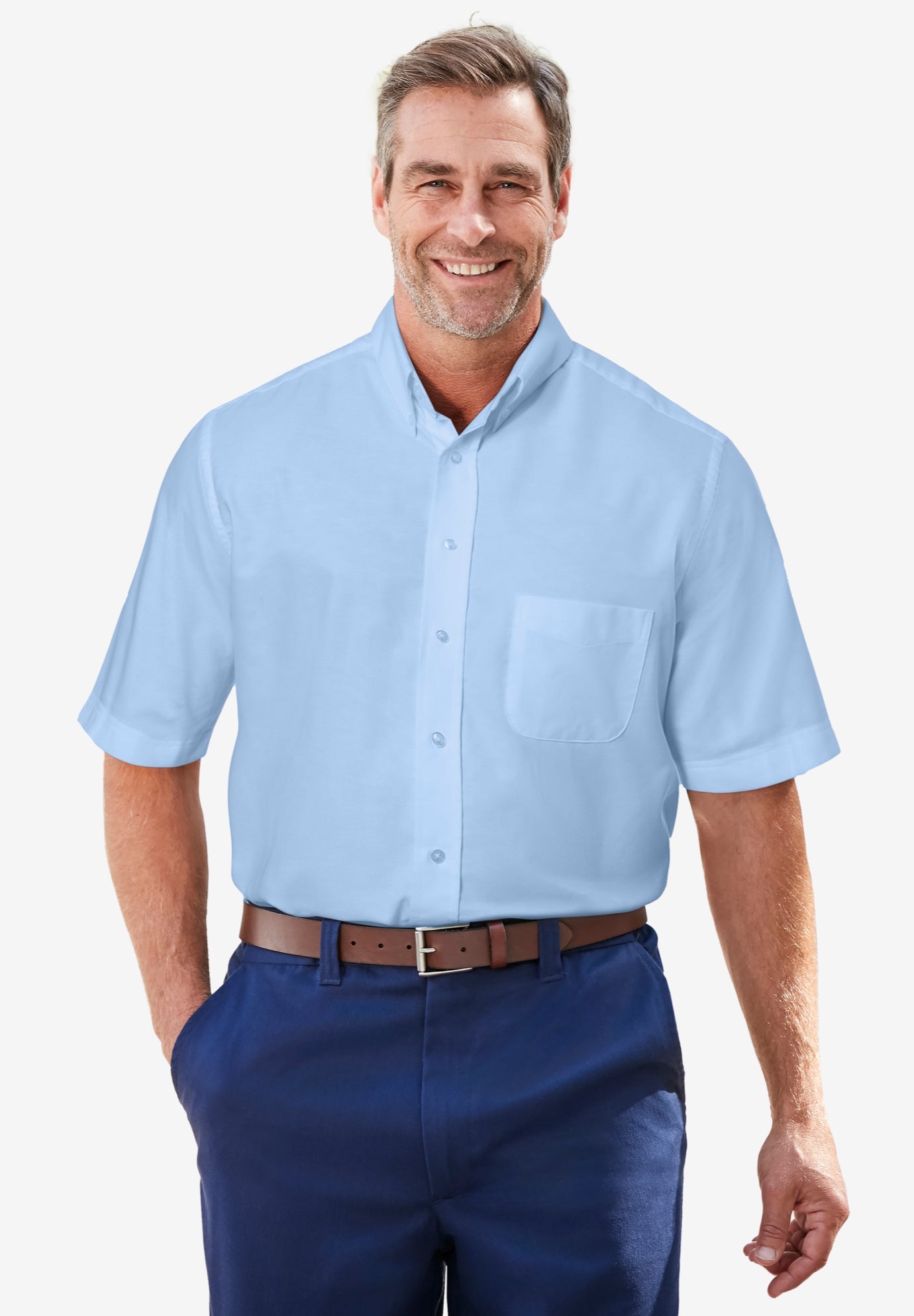 Short-Sleeve Wrinkle-Free Everyday Oxford image number 3