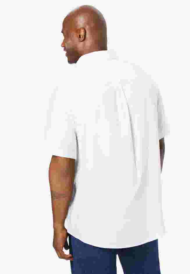 Wrinkle-Free Short-Sleeve Oxford Dress Shirt image number 1