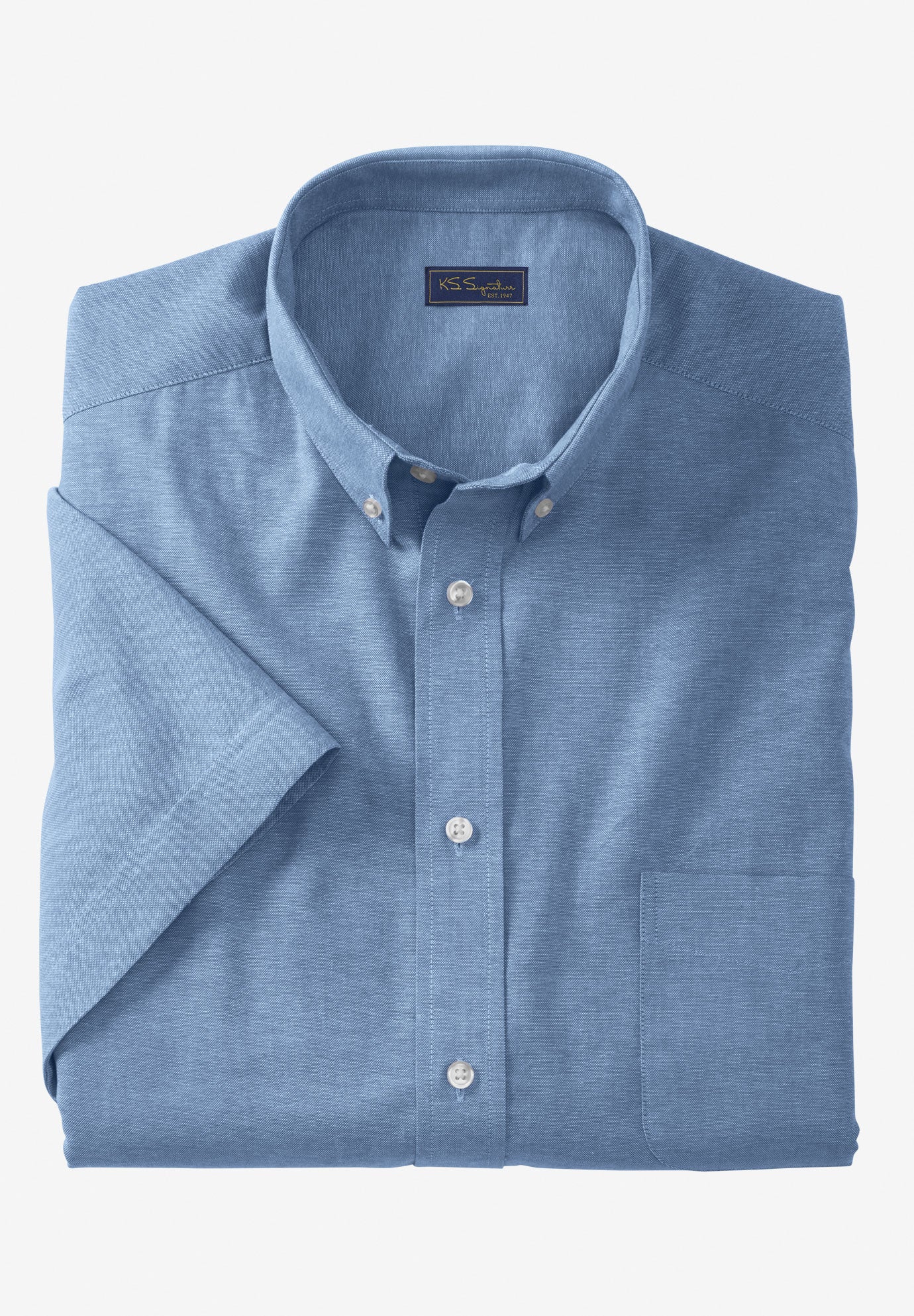 Short-Sleeve Wrinkle-Free Everyday Oxford image number 0