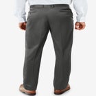 No Hassle Classic Fit Expandable Waist Double-Pleat Dress Pants image number null
