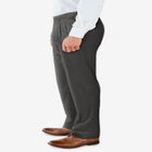 No Hassle Classic Fit Expandable Waist Double-Pleat Dress Pants image number null
