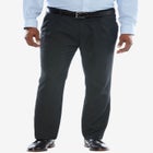 No Hassle Classic Fit Expandable Waist Double-Pleat Dress Pants image number null