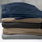 KS Signature No Hassle Classic Fit Expandable Waist Plain Front Dress Pants image number null