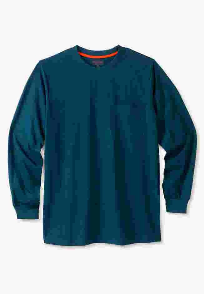 Heavyweight Crewneck Long-Sleeve Pocket T-Shirt image number 0