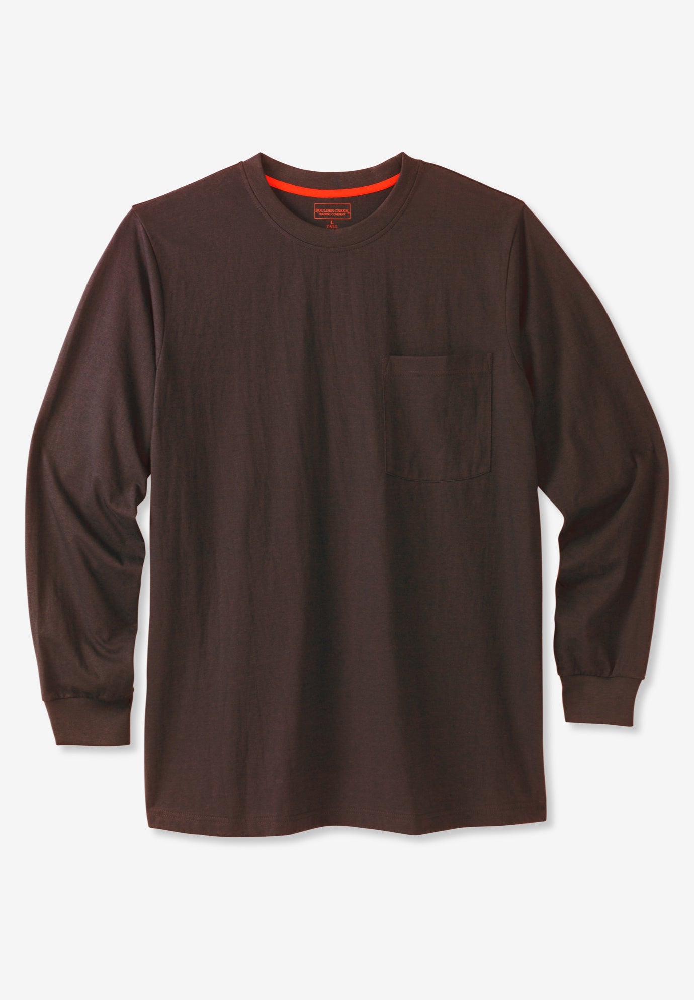 Heavyweight Crewneck Long-Sleeve Pocket T-Shirt image number 0