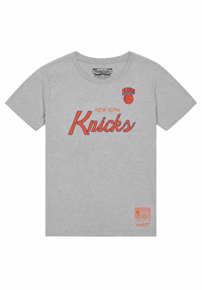 New York Knicks Mitchell & Ness Hardwood Classics Vintage Wordmark T-Shirt image number 3