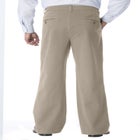 Wrinkle-Free Double-Pleat Pant with Side-Elastic Waist image number null