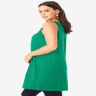 Ultimate Pleated Tunic Tank image number null