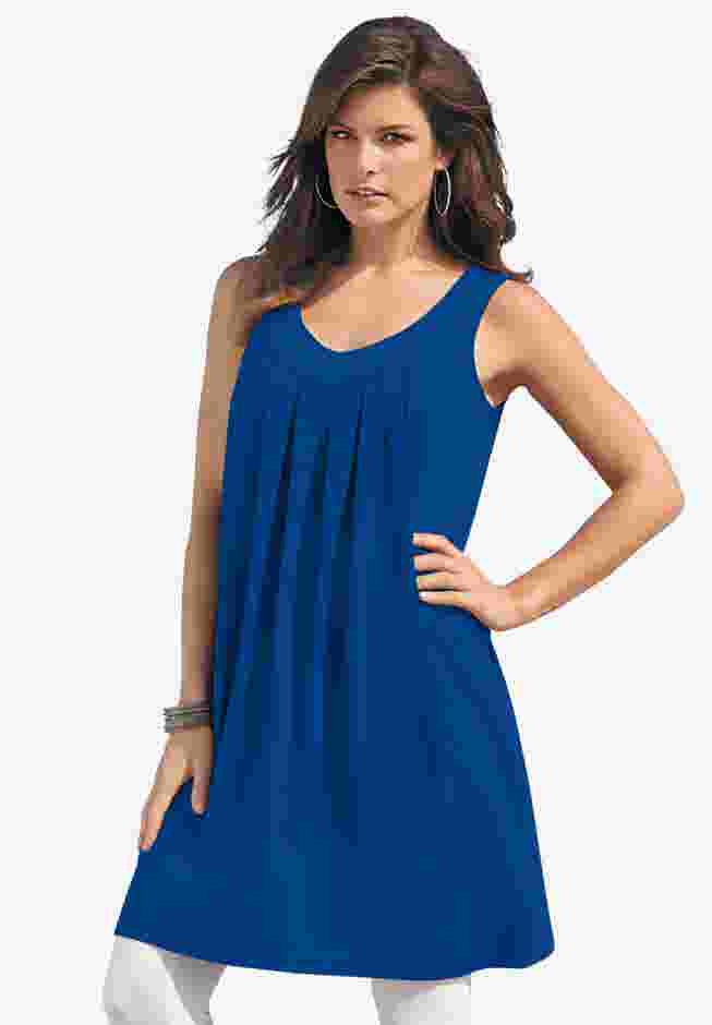 Ultimate Pleated Tunic Tank image number 0