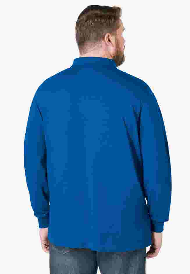 Banded Bottom Pocket Shrink-Less Cotton Polo Shirt image number 1