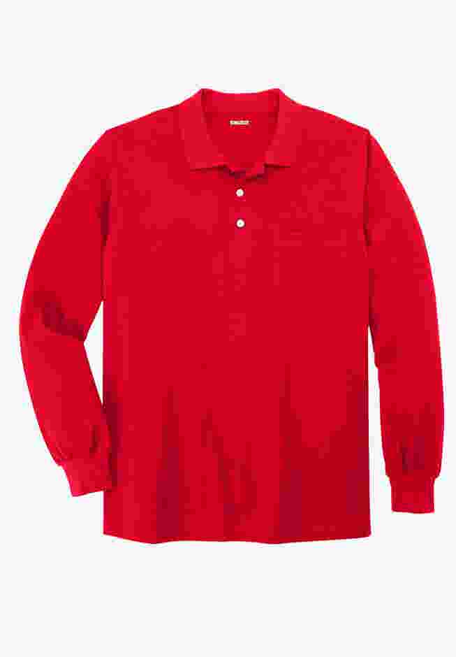 Banded Bottom Pocket Shrink-Less Cotton Polo Shirt image number 0