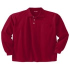Long-Sleeve Shrink-Less™ Cotton Polo Shirt image number null