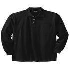 Long-Sleeve Shrink-Less™ Cotton Polo Shirt image number null