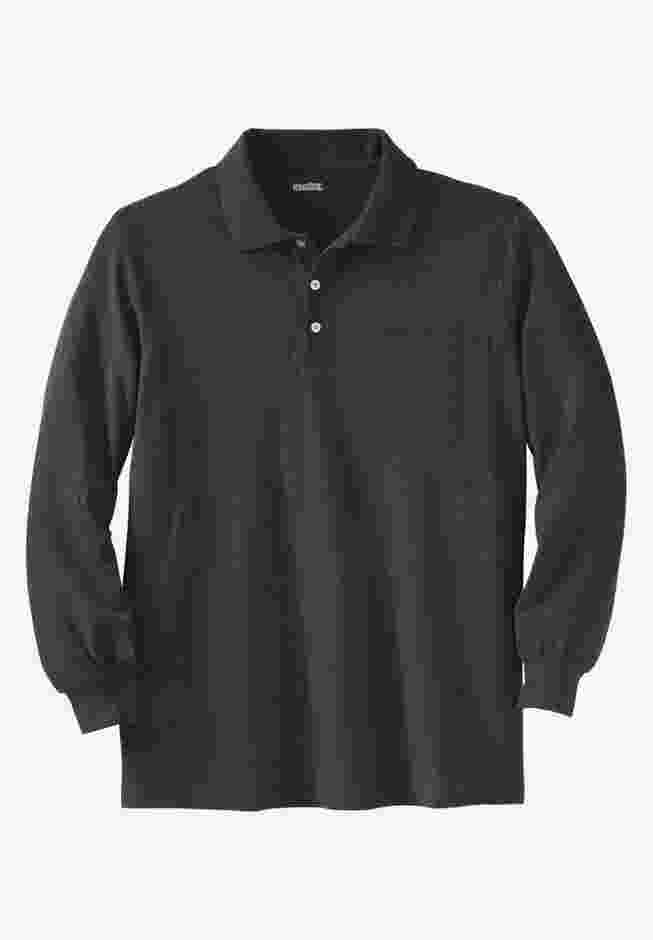 Banded Bottom Pocket Shrink-Less Cotton Polo Shirt image number 0