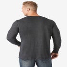 Shrink-Less™ Lightweight Long-Sleeve Crewneck Pocket T-Shirt image number null