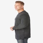 Shrink-Less™ Lightweight Long-Sleeve Crewneck Pocket T-Shirt image number null