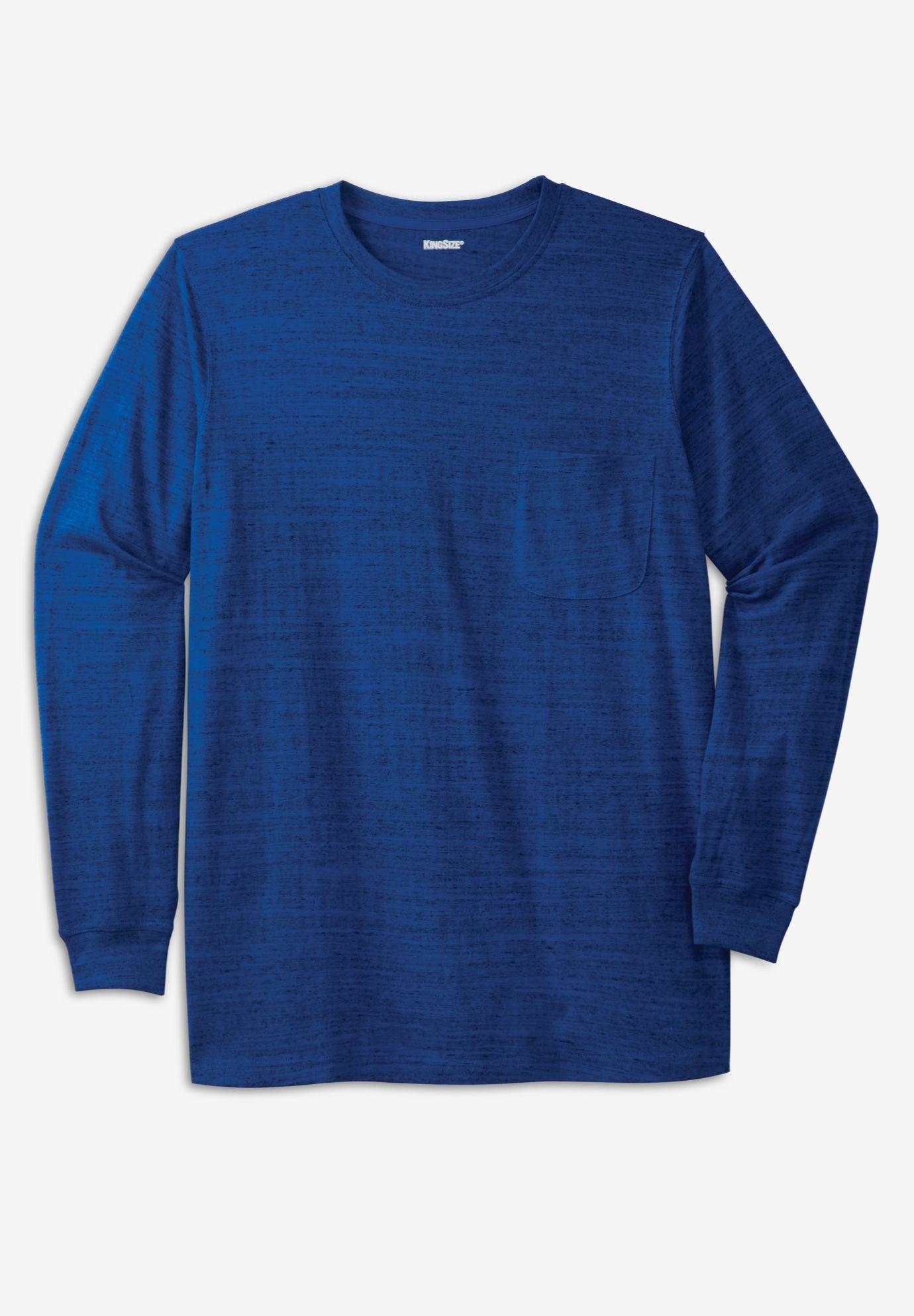Shrink-Less&trade; Lightweight Long-Sleeve Crewneck Pocket T-Shirt image number 0