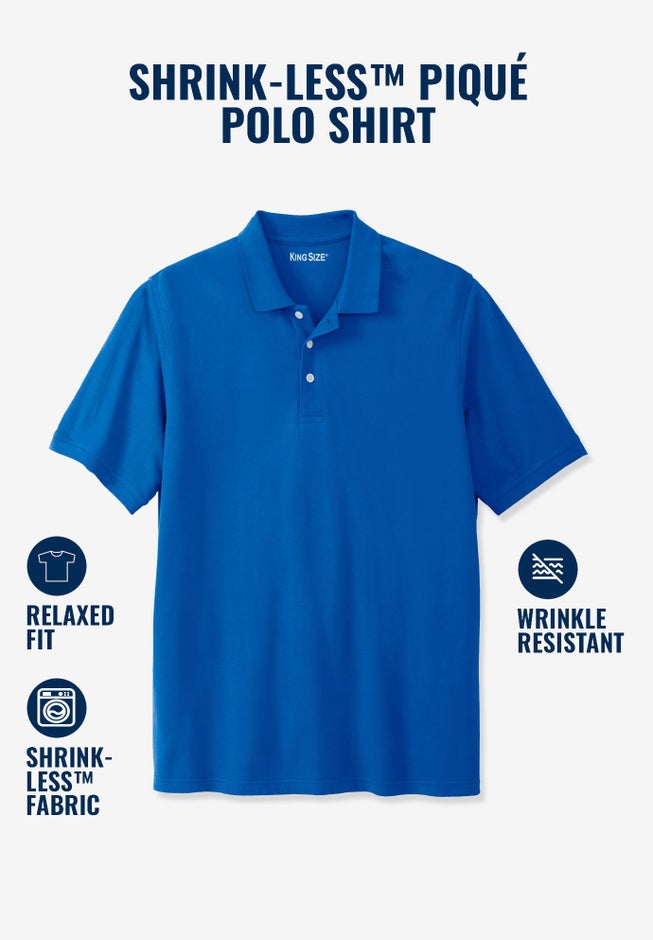 Shrink-Less™ Classic Cotton Polo Shirt image number 3