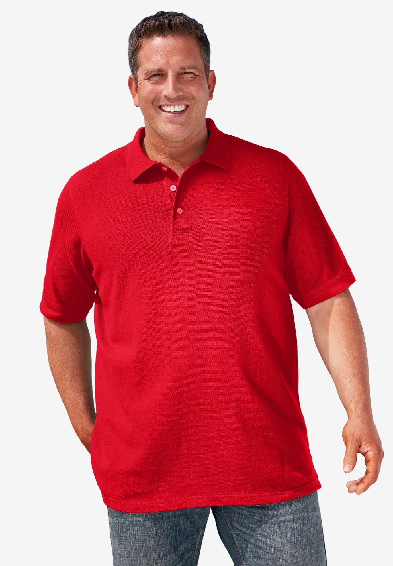 Shrink-Less&trade; Classic Cotton Polo Shirt image number 0