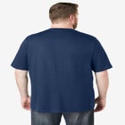 Shrink-Less Lightweight V-Neck Pocket T-Shirt image number null