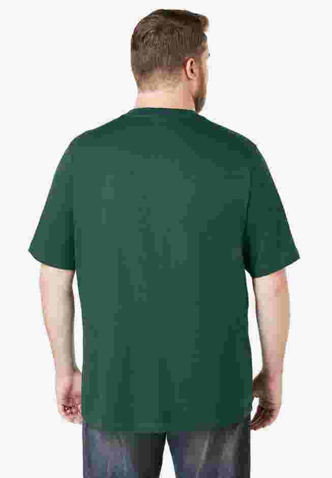 Shrink-Less Lightweight V-Neck Pocket T-Shirt image number 1