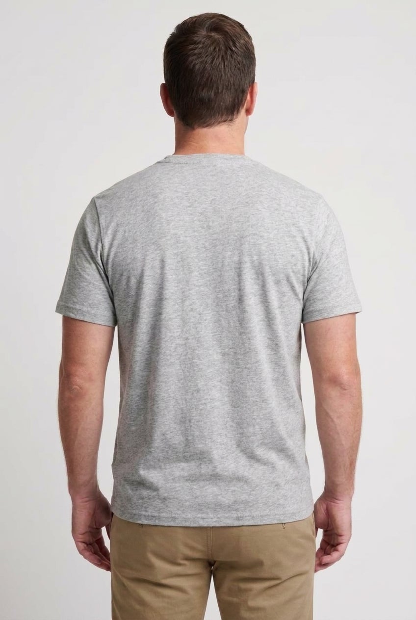 Shrink-Less Lightweight V-Neck Pocket T-Shirt image number 2