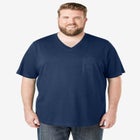 Shrink-Less Lightweight V-Neck Pocket T-Shirt image number null