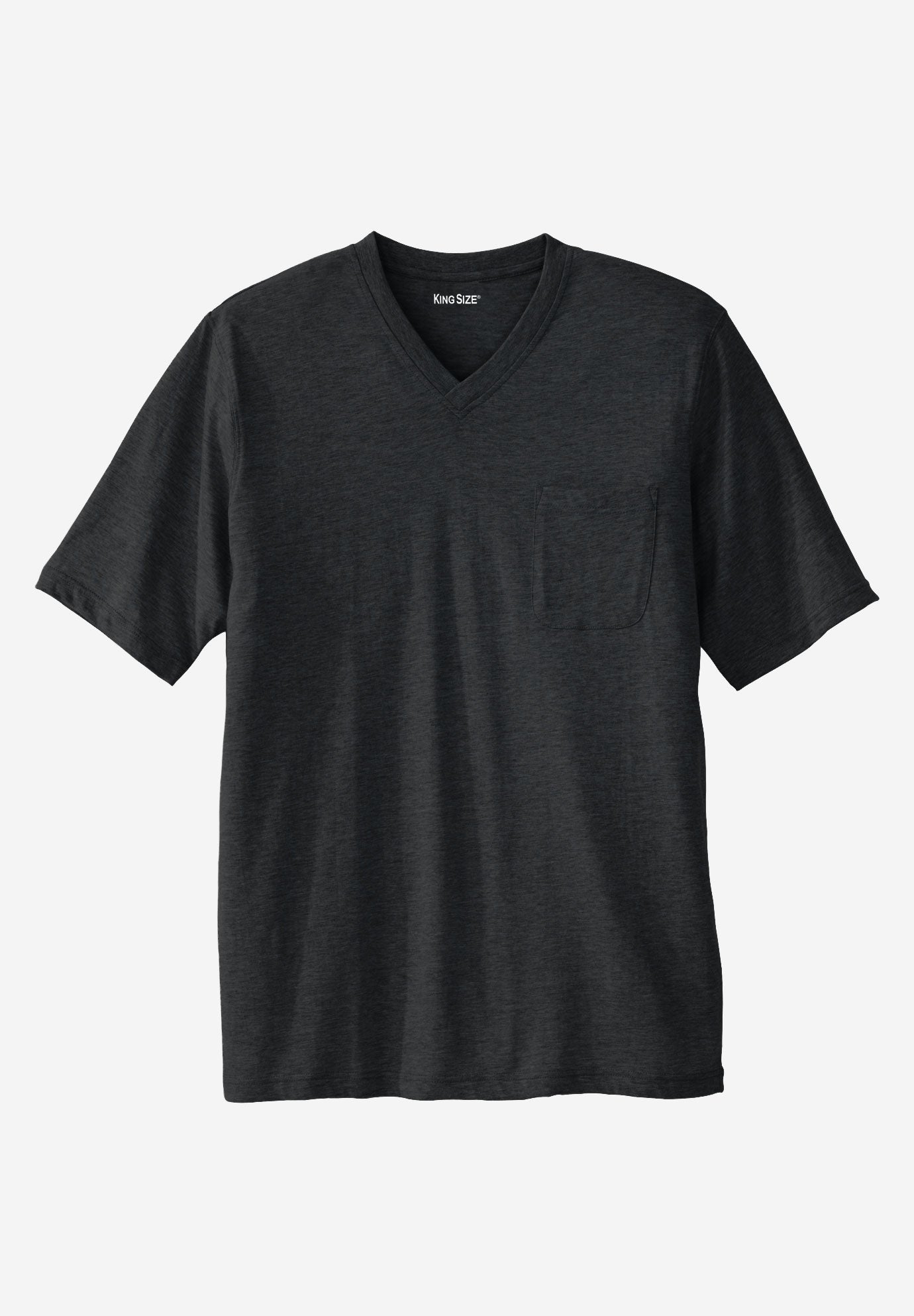 Shrink-Less Lightweight V-Neck Pocket T-Shirt image number 0