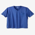 Shrink-Less Lightweight V-Neck Pocket T-Shirt image number null
