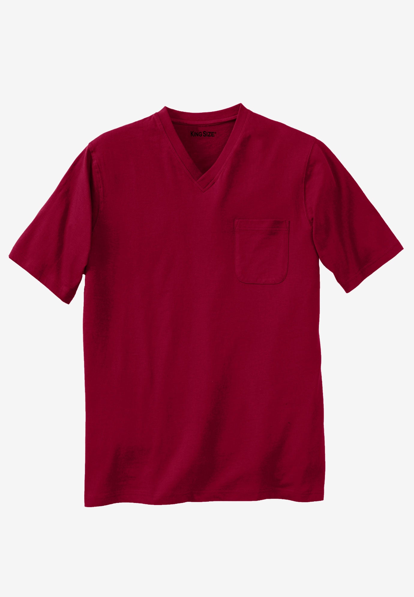 Shrink-Less Lightweight V-Neck Pocket T-Shirt image number 0
