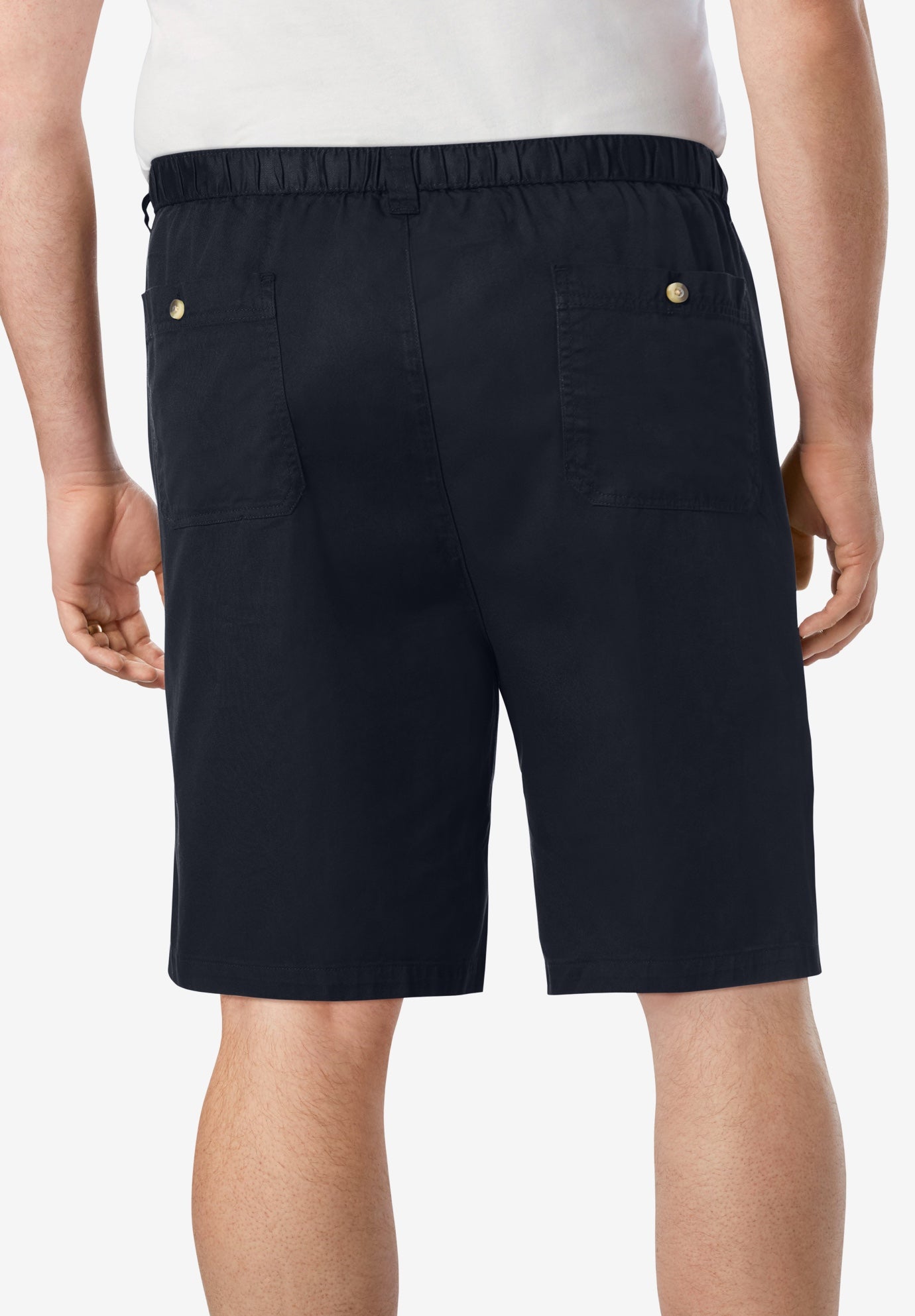 Relaxed Fit Knockarounds® Elastic Waist Shorts, Black | King