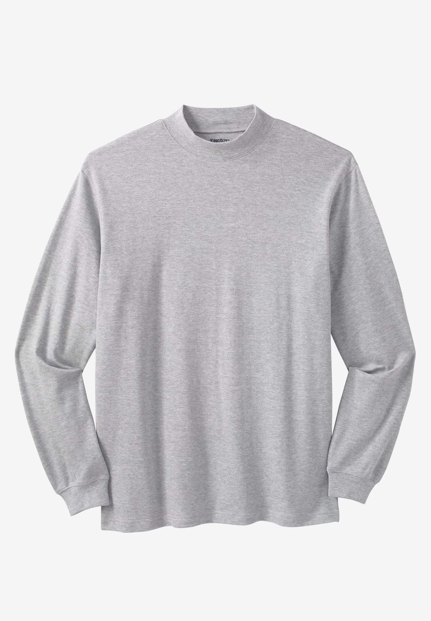 Mock Turtleneck Long-Sleeve Cotton Tee image number 0