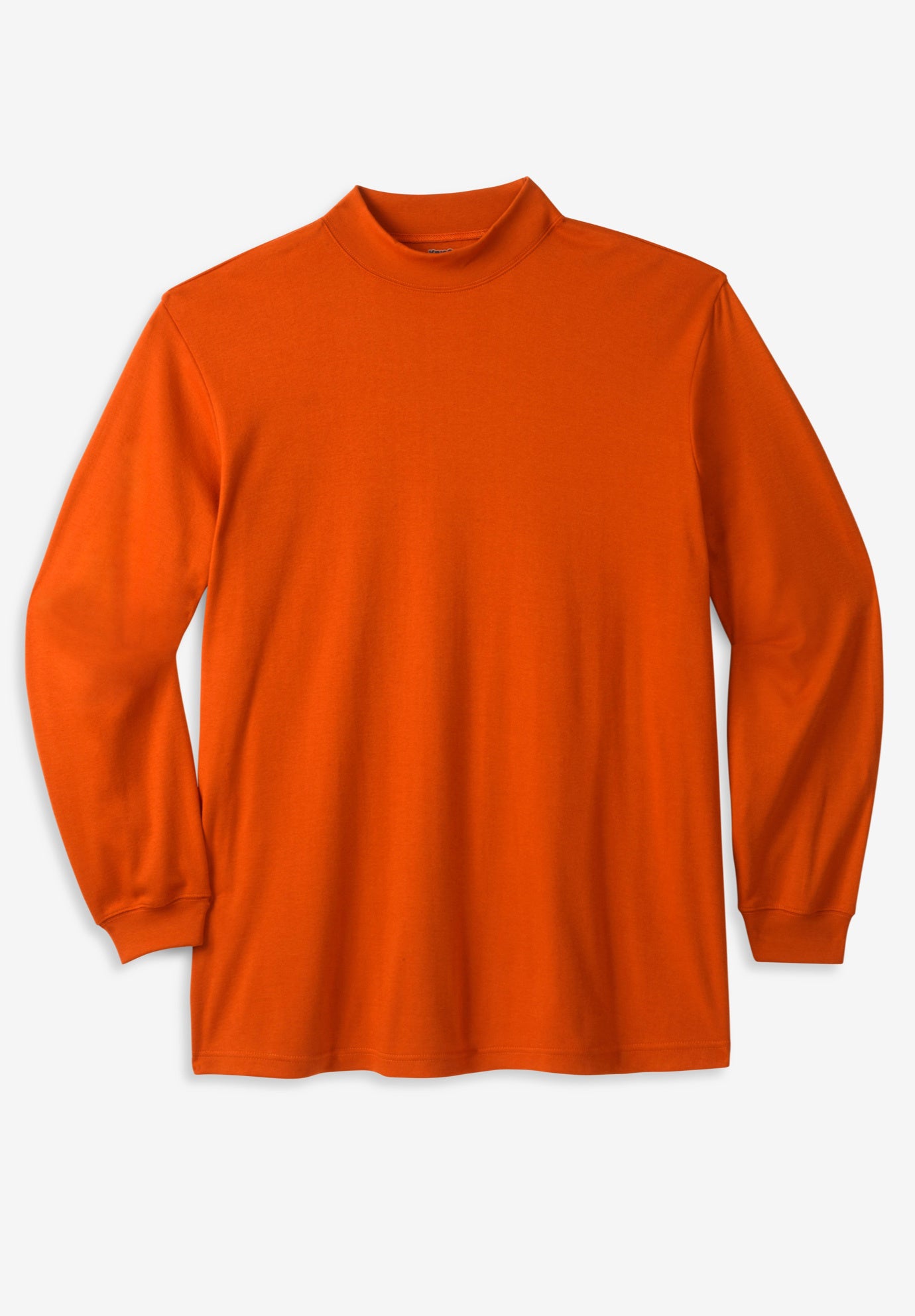 Mock Turtleneck Long-Sleeve Cotton Tee image number 0
