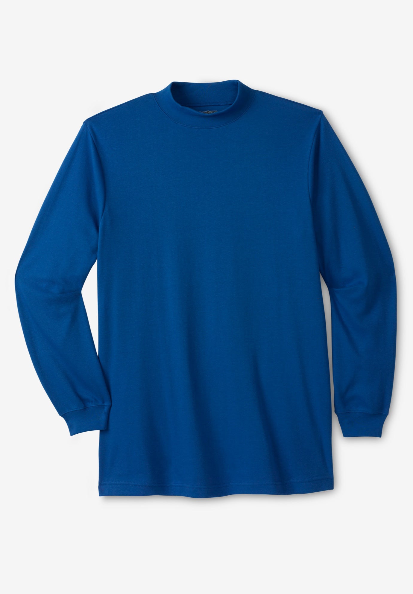 Mock Turtleneck Long-Sleeve Cotton Tee image number 0