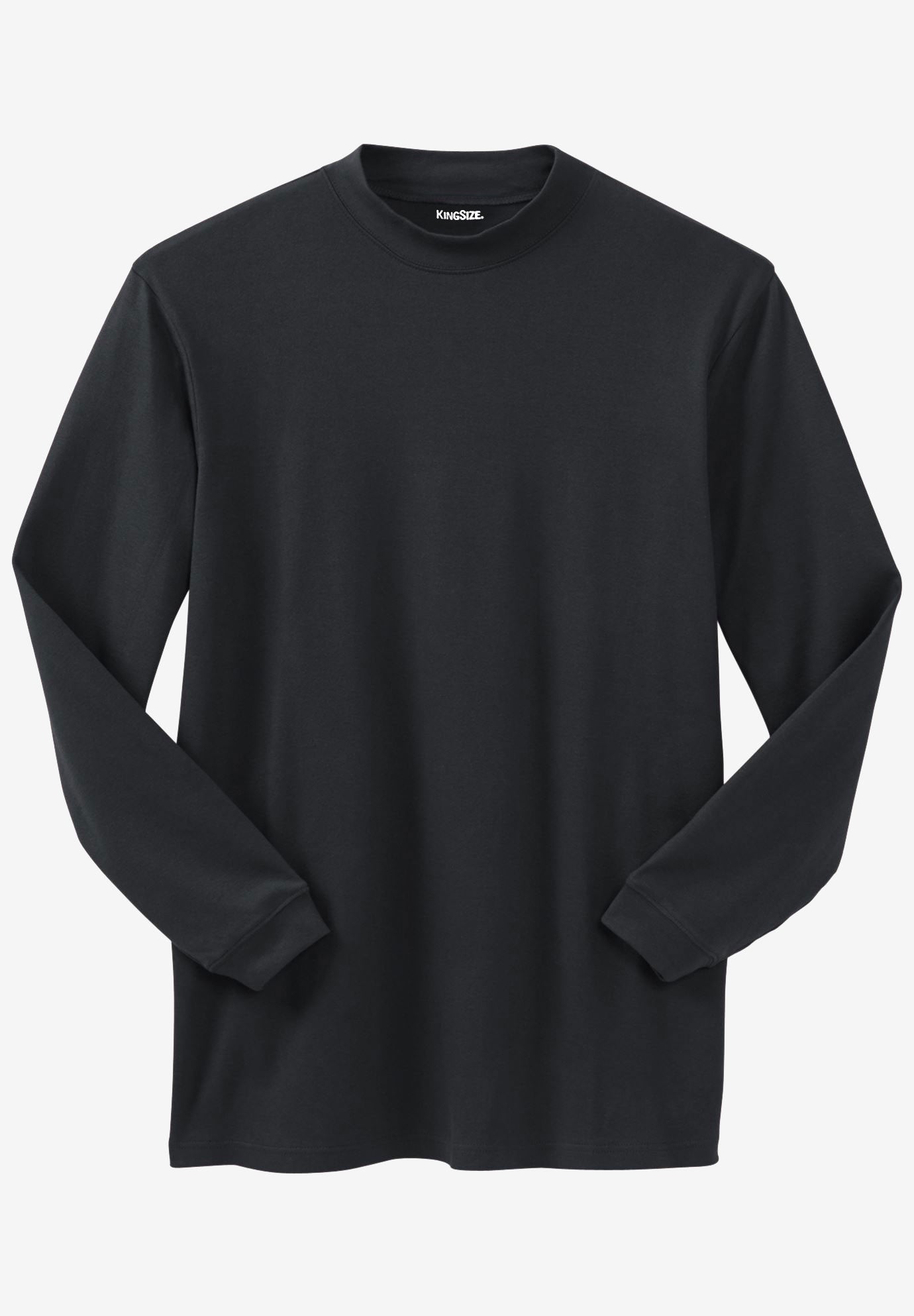 Mock Turtleneck Long-Sleeve Cotton Tee image number 0