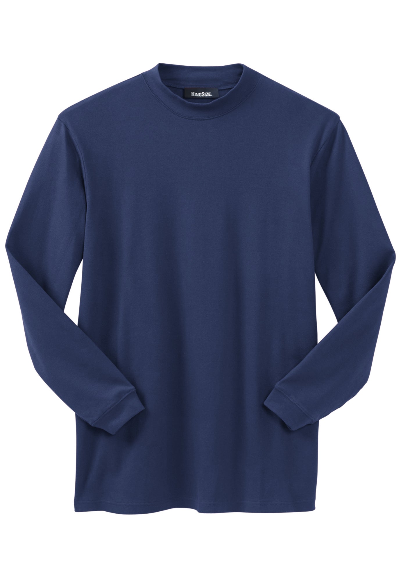 Mock Turtleneck Long-Sleeve Cotton Tee image number 0