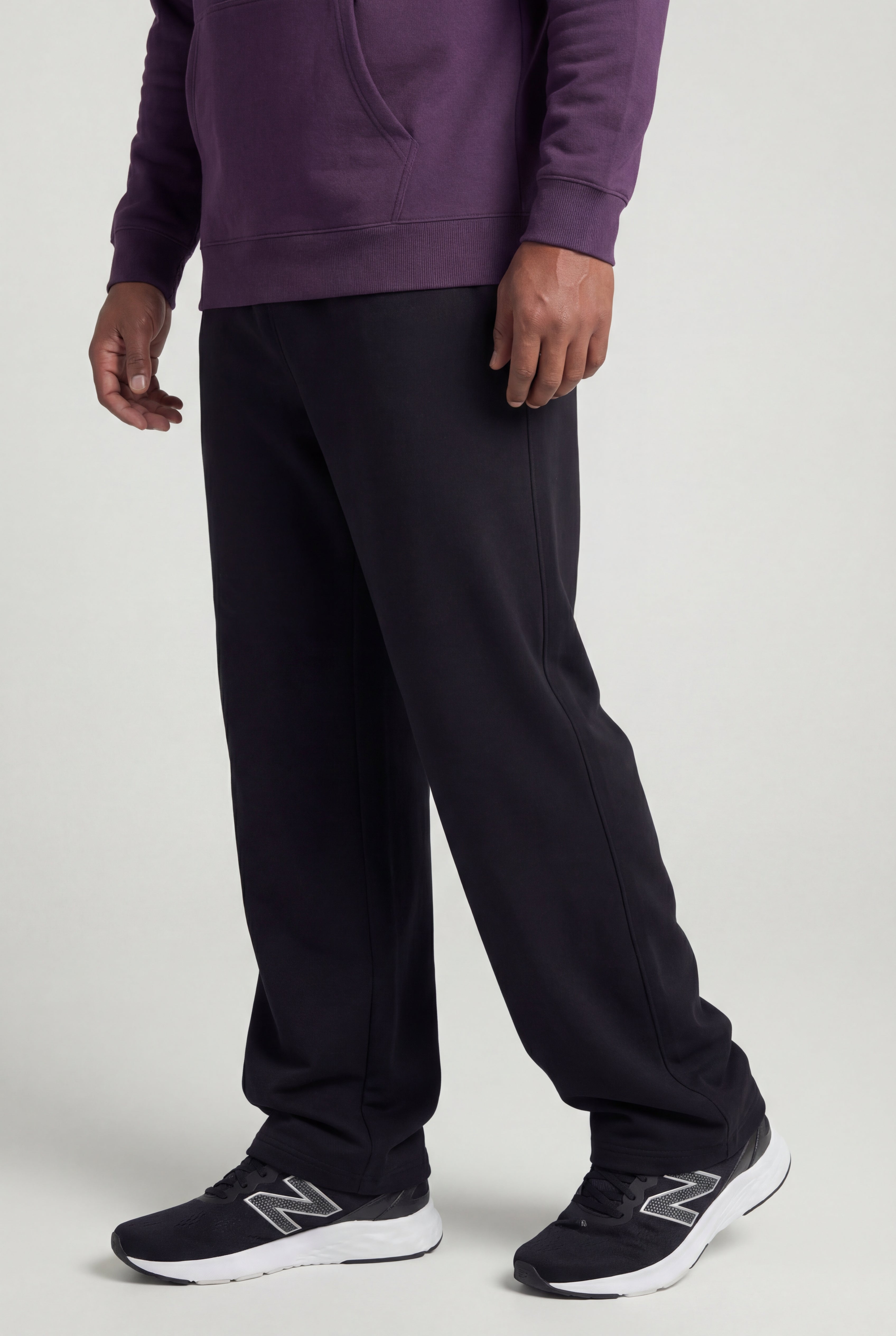 Lightweight Jersey Open-Bottom Sweatpants image number 2