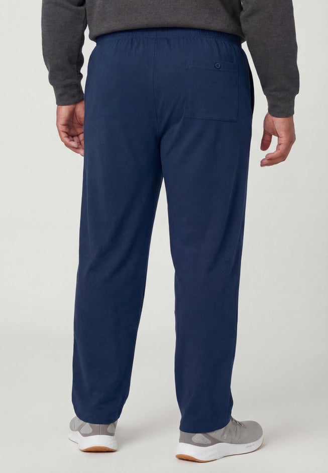 Lightweight Jersey Open-Bottom Sweatpants image number 3