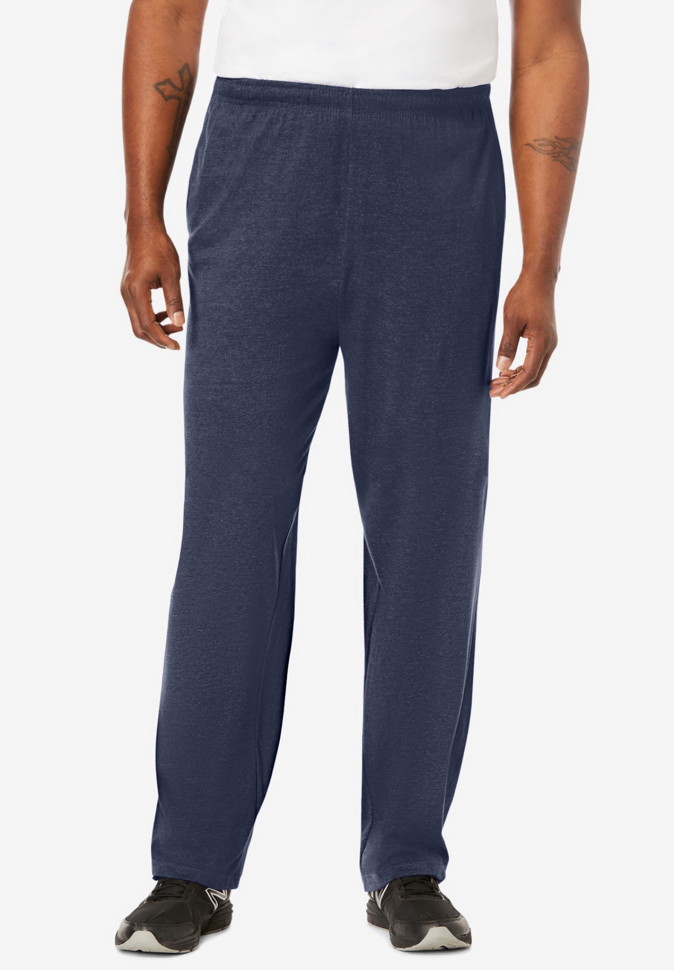 Lightweight Jersey Open-Bottom Sweatpants image number 0