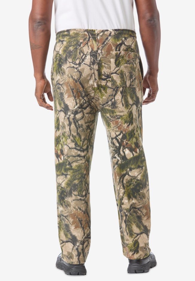 Fleece Open-Bottom Sweatpants image number 1