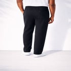 Men&rsquo;s Big & Tall Fleece Open-Bottom Sweatpants image number null
