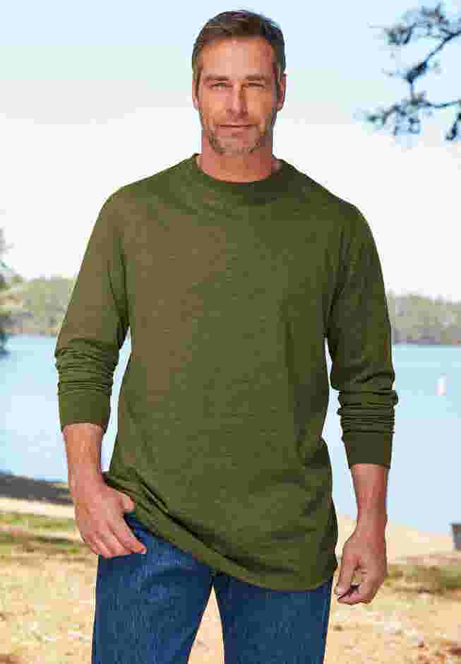 Heavyweight Long-Sleeve No Pocket Crewneck Tee image number 1