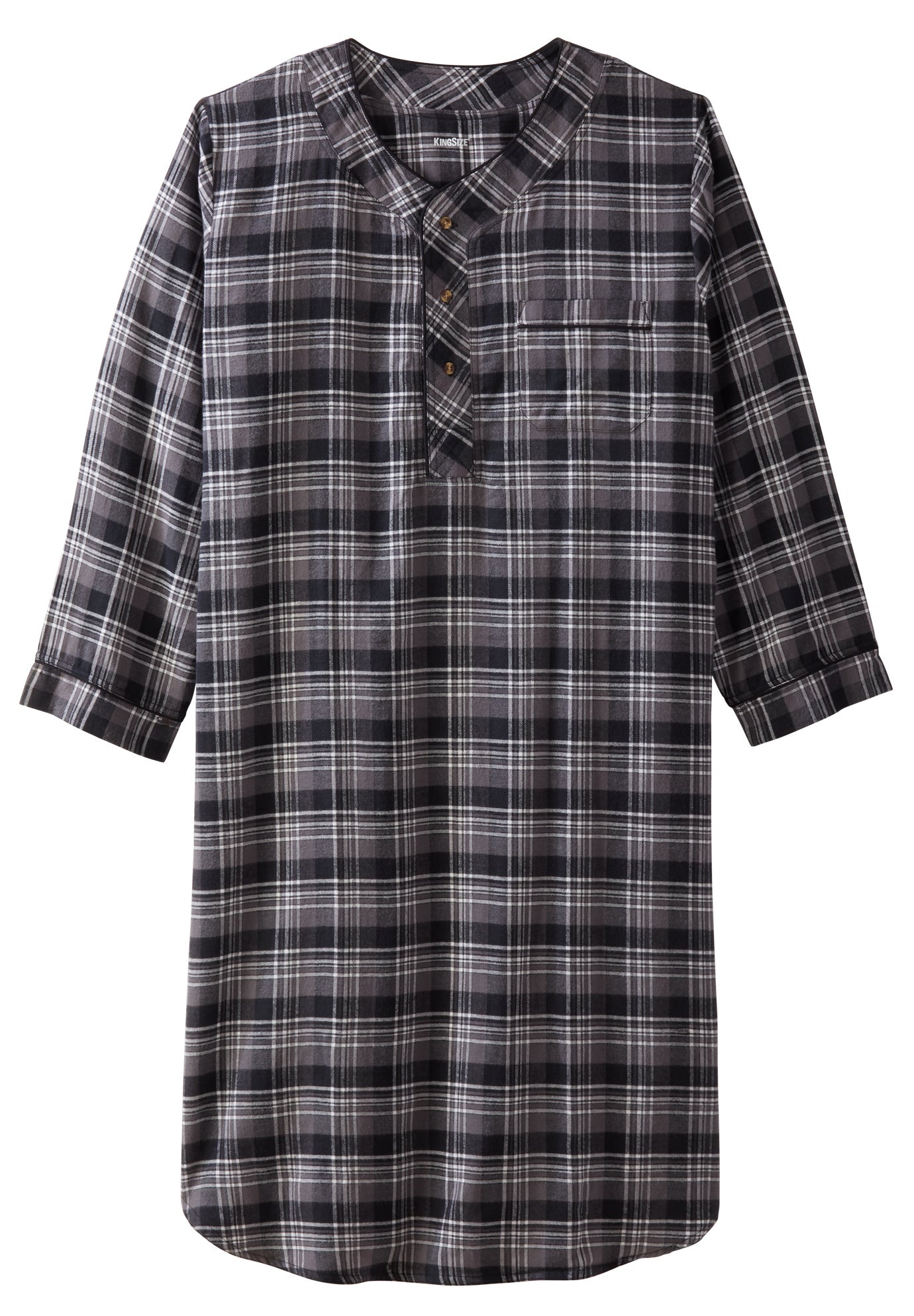 Plaid Flannel Nightshirt image number 1