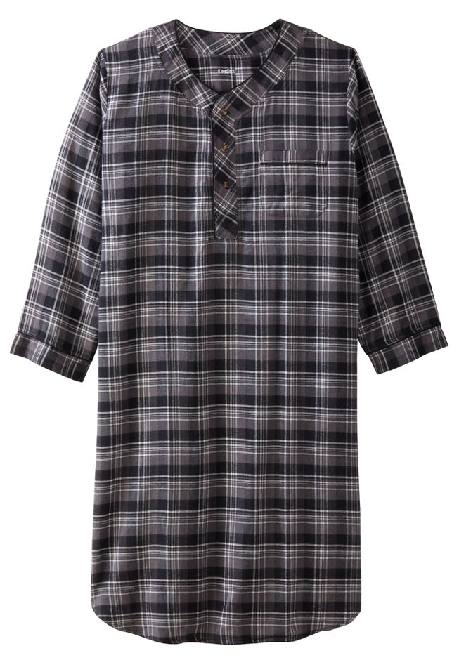 Plaid Flannel Nightshirt image number 1