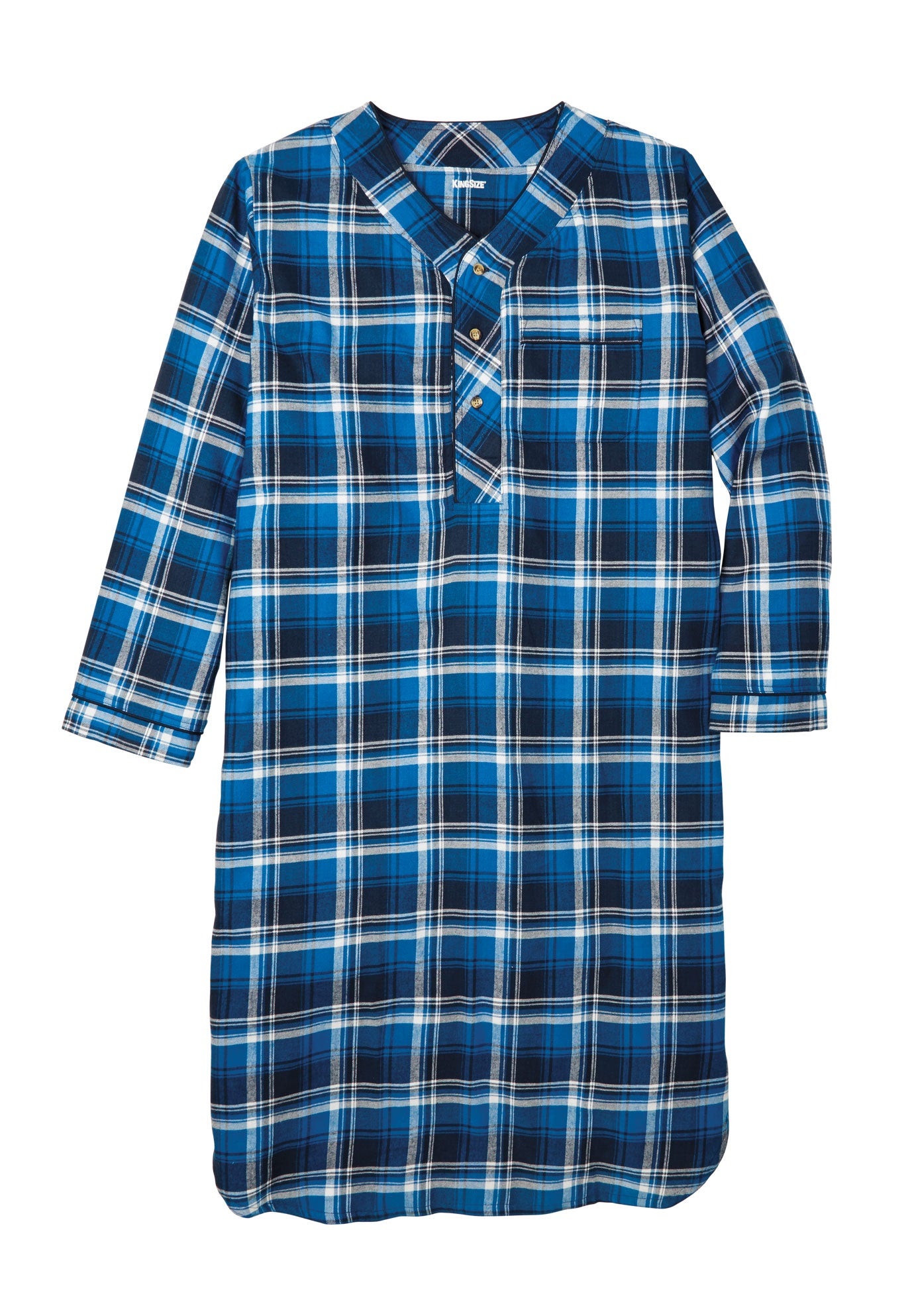 Plaid Flannel Nightshirt image number 1